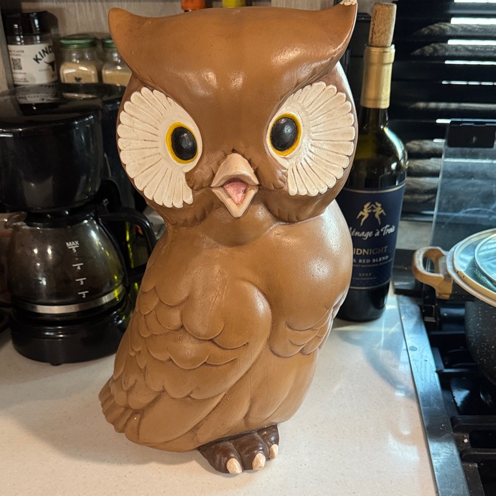 Brown Owl Figurine